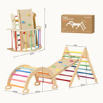 Montessori Pikler Triangle indoor wooden kids climbing set
