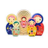 Masha and Her Friends Wooden Nesting Doll Puzzle