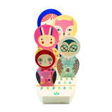 Masha and Her Friends Wooden Nesting Doll Puzzle