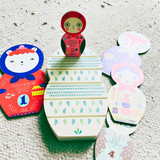 Masha and Her Friends Wooden Nesting Doll Puzzle