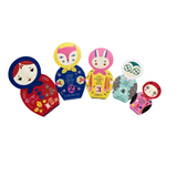 Masha and Her Friends Wooden Nesting Doll Puzzle