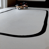 DIY robot car that follows a black line
