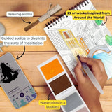 Around the World Meditative Travel Art Kit