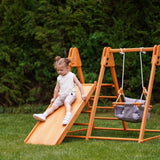 Juniper Folding Indoor & Outdoor Playset | Wooden Climber for Toddlers