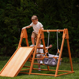 Juniper Folding Indoor & Outdoor Playset | Wooden Climber for Toddlers