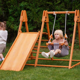 Juniper Folding Indoor & Outdoor Playset | Wooden Climber for Toddlers
