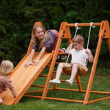 Juniper Folding Indoor & Outdoor Playset | Wooden Climber for Toddlers