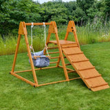 Juniper Folding Indoor & Outdoor Playset | Wooden Climber for Toddlers