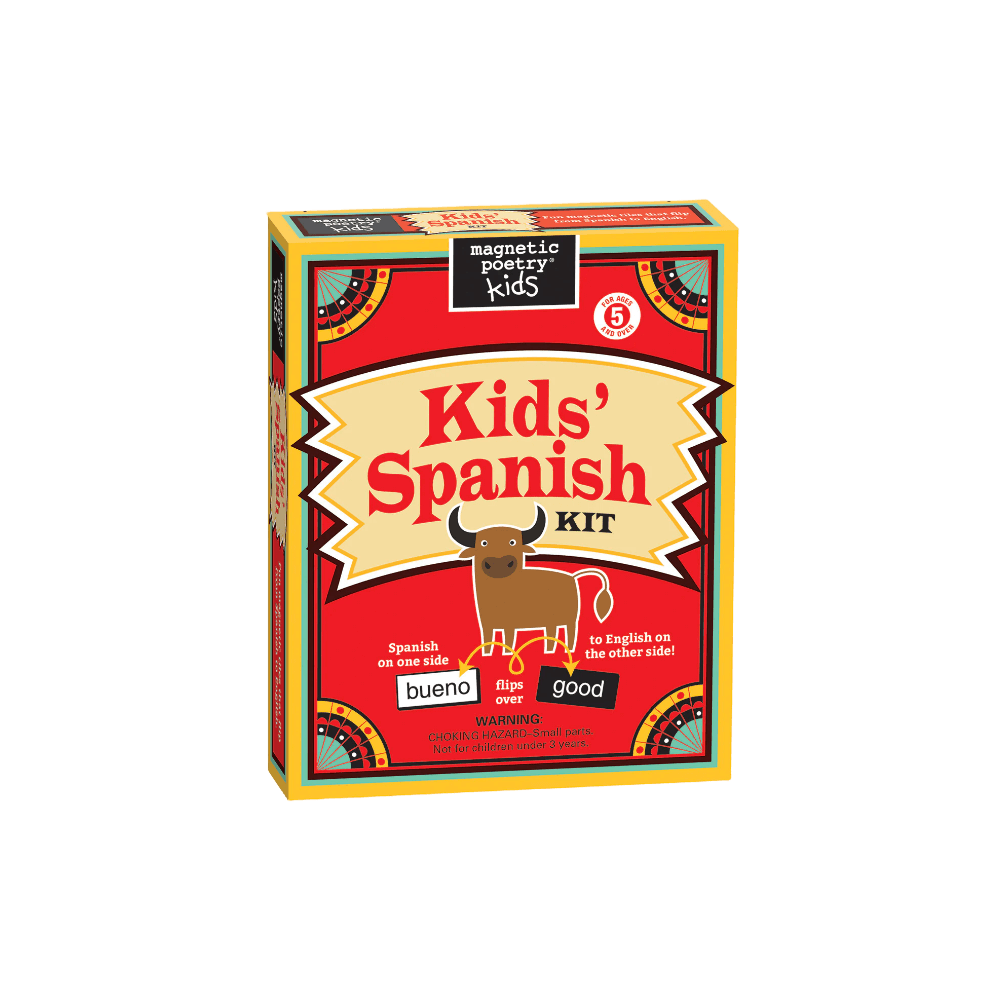 Teach kids Spanish magnetic word tile kit from Magnetic Poetry