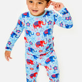 Long Sleeve Pajama Set - Diwali Celebration