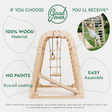 Indoor Wooden Playground for Children with Art Station