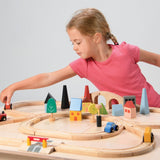 Wooden Town Train Set