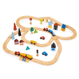 Wooden Town Train Set