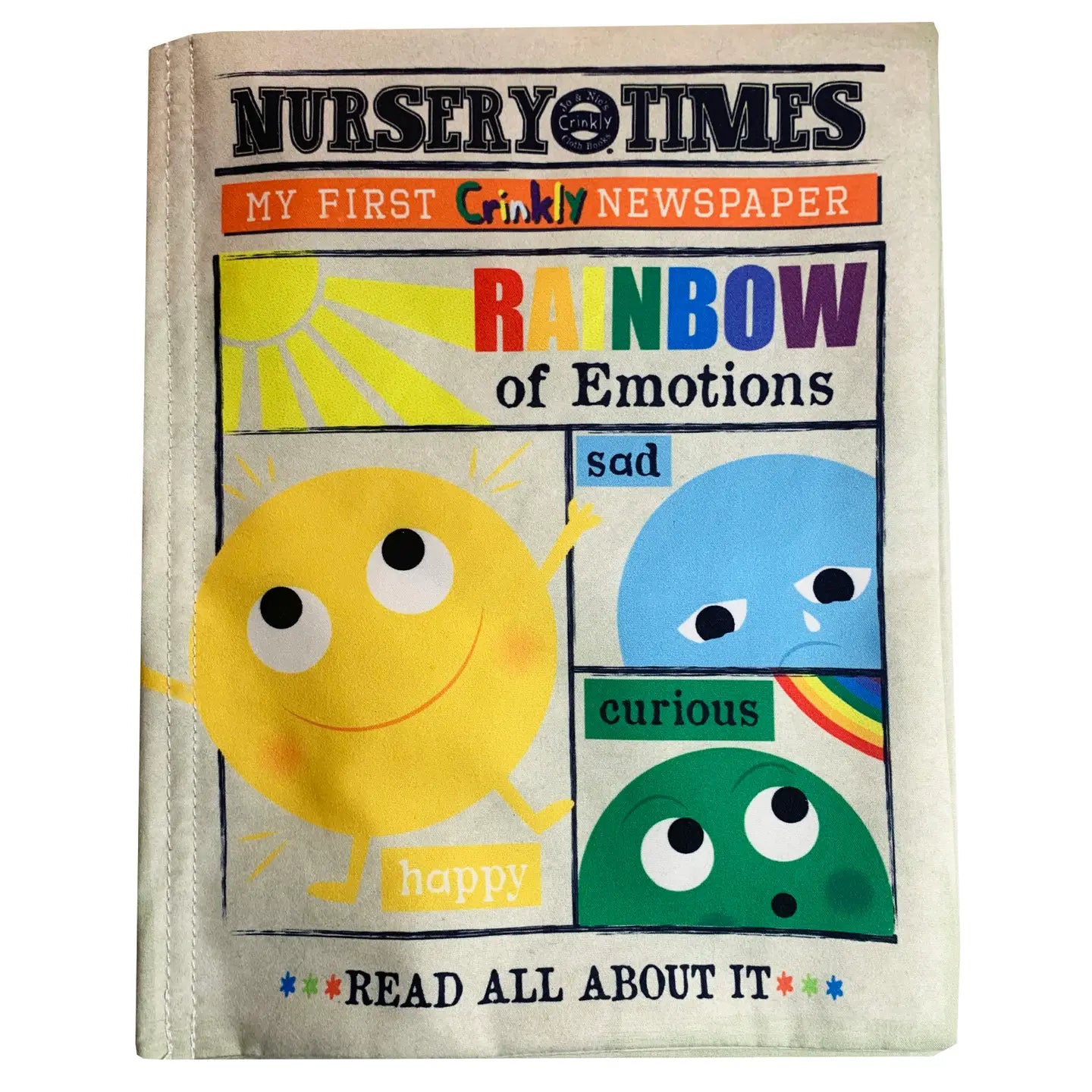 Crinkle book for infants on emotions