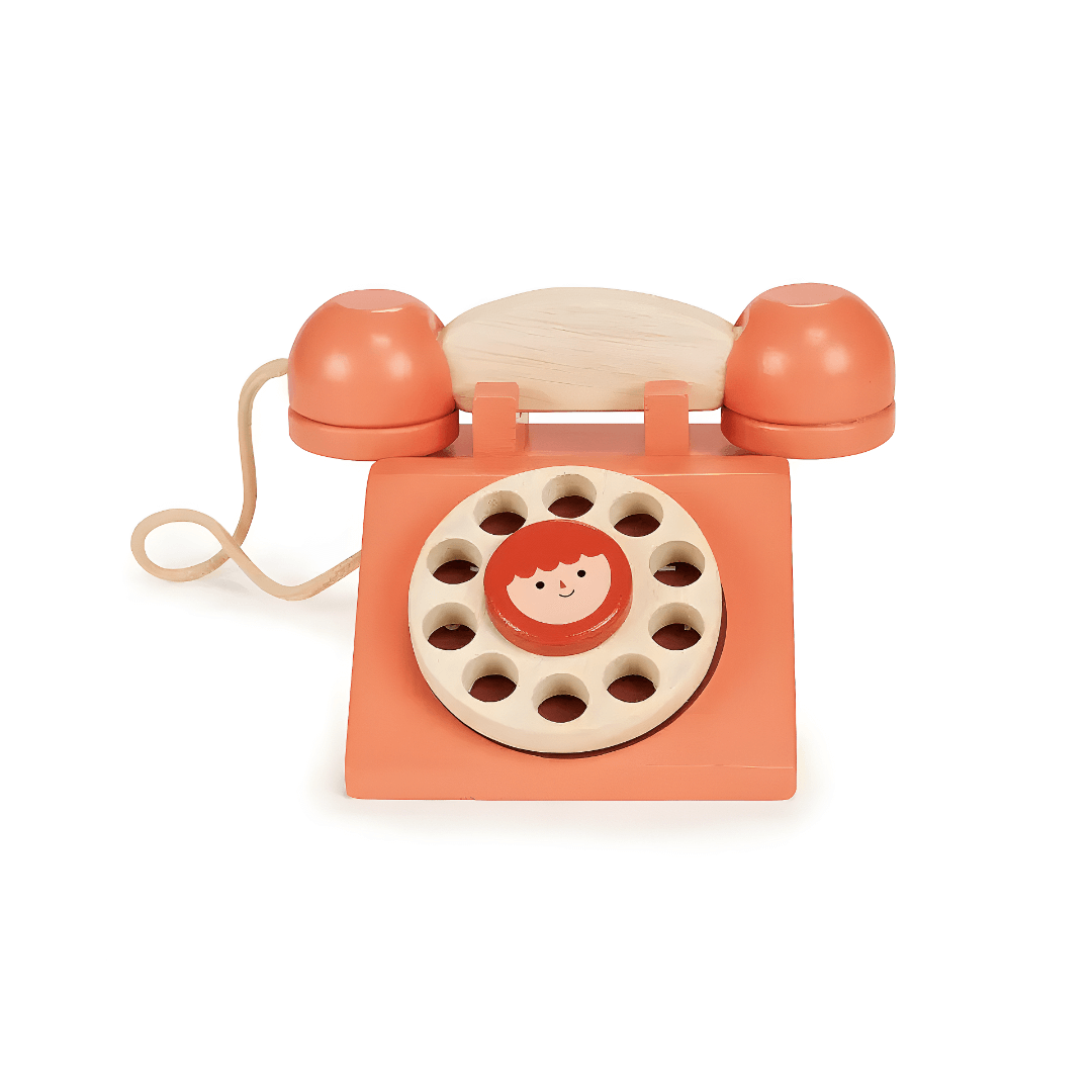 Wooden Toy, Rotary Telephone Toy, Eco-friendly toy, Best Gift for Toddlers