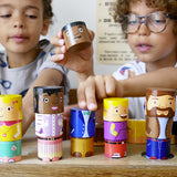 Diverse Friends Magnetic Building Doll Set