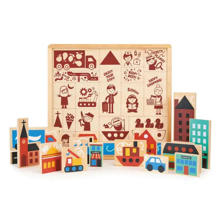 Puzzle building blocks sales