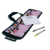 Princess Crayon Wallet with crayons and a coloring pad, a compact toy for travel 