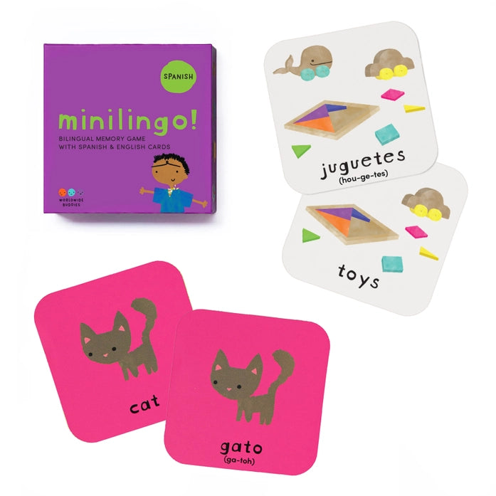 Spanish flashcards for kids - easy to learn from Worldwide Buddies
