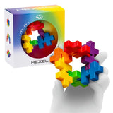 Rainbow Hexel 3D Puzzle Connectors