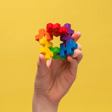 Rainbow Hexel 3D Puzzle Connectors