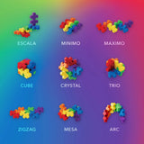 Rainbow Hexel 3D Puzzle Connectors