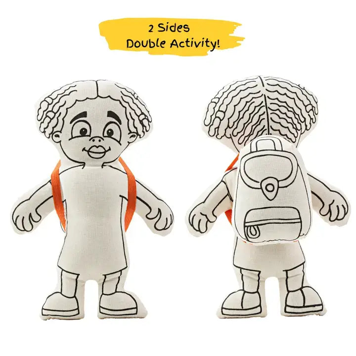 Gender Neutral Non-Binary Color Me Doll from Kiboo Kids