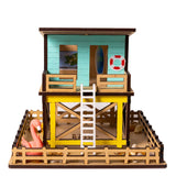Mini Beach Hut Diy Architectural Craft Kit