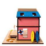 Surfer Beach Hut Diy Architectural Craft Kit