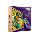 OKTO Sensory Art 3D Woodcraft “Energy” – Succulent Craft Kit