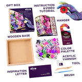 OKTO Sensory Art 3D Woodcraft “Inspiration” – Flowers Craft Kit
