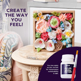 OKTO Sensory Art 3D Woodcraft “Romance” – Flowers Craft Kit
