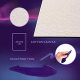 OKTO Air-Dry Clay 3D Painting Kit – #parkguellbarcelona (11.8 x 15.7 in)