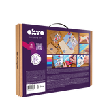 OKTO 3D Clay Painting — Santorini  (≈16×12 in) — Ages 14+