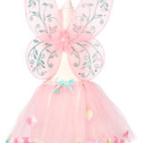 Elody Fairy Costume – Skirt and Wings Set (pink) - Role-Play for Children - sz 3-5 yrs