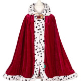 King Louis Costume Cloak for Kids - Carnival & Festive Use - sz 4-8 yrs