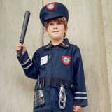 Policeman Costume Set for Children – Includes Accessories for Role-Play & Entertainment - sz 4-7 yrs
