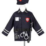 Policeman Costume Set for Children – Includes Accessories for Role-Play & Entertainment - sz 4-7 yrs