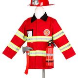 Fireman Costume Set for Children – Includes Accessories for Role-Play & Entertainment-sz 4-7 yrs
