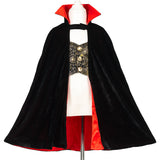 Dracula cape + teeth Costume Set for Children – Includes Accessories for Role-Play & Entertainment-sz 4-8 yrs