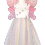 Louanne Fairy Costume – Dress and Wings Set (multicolor)-Role-Play for Children(3 sizes)