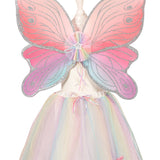 Carlina Fairy Costume–Skirt and Wings Set (multicolor) - Role-Play for Children-sz 3-5 yrs