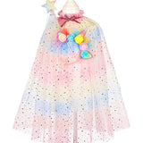 Unicorn Costume Cape Set w/ headband & wand - Role-Play for Children(2 sizes)