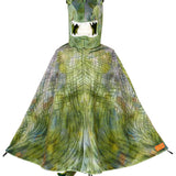 T rex Green Dragon Costume Cape for Kids - Carnival & Festive Use - sz 4–7 yrs