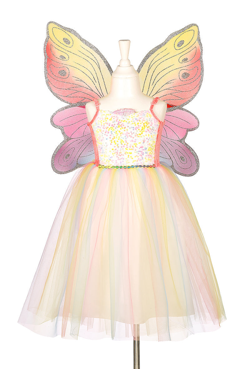 Valerie Fairy Costume Dress and Wings Set (multicolor) 3-4 years