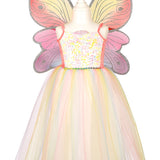 Valerie Fairy Costume – Dress and Wings Set (multicolor) - Role-Play for Children (2 sizes)