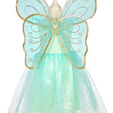 Camille -Dress and Wings Set (Green) - Role-Play for Children (2 sizes)