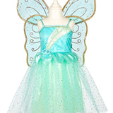 Camille -Dress and Wings Set (Green) - Role-Play for Children (2 sizes)