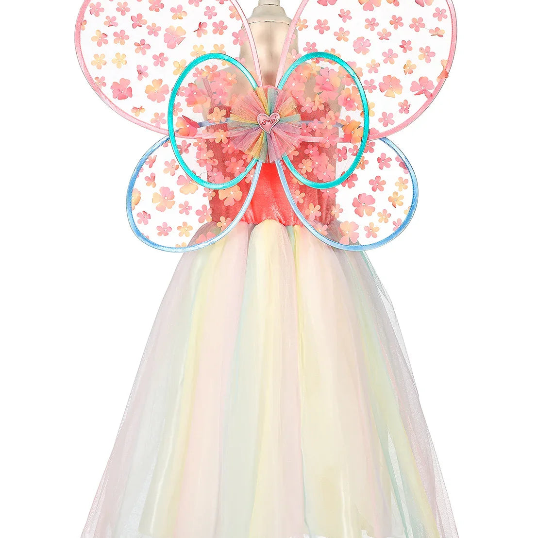 Flora Dress and Wings Set (Green) - Role-Play for Children (3 sizes)