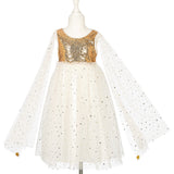 Dorianne Gold Fairy Dress for Kids - Carnival & Festive Use  sz 5-7 yrs